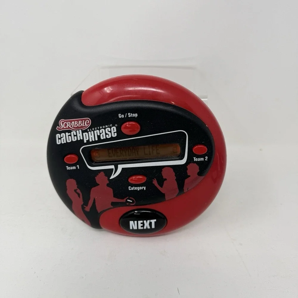 Scrabble Catch Phrase Electronic Handheld Travel Party Hasbro Red‎ Replacement